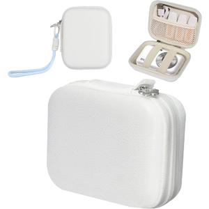 Compact Digital Camera Case: Small Carrying Pouch for Kodak pixpro fz55 fz45, Canon ixus 285 hs elph 360, Nikon s6900, Sony dsc w830, Camkory dc403 ect, Digtal Camera Accessories (White)