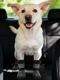 EXPAWLORER Anti Slip Dog Socks to Prevent Licking Paws, Dog Shoes for Hot Pavement, Dog Booties for Small Medium Large Senior Dogs, Traction Control Boots & Paw Protectors for Hardwood Floors