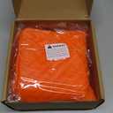 Silicone Grill Mat Compatible with Blackstone, BBQ Griddle Tools Mat with Drip Pad, Spatula Mat for Outdoor Kitchen Counter, Gifts for Men (Orange)