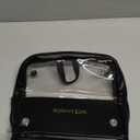 ROWNYEON Makeup Brush Bag, High Capacity Stand-Up Makeup Brush Holder, Travel Professional Cosmetic Bag Artist Organizer Bag Large Makeup Brush Case with Adjustable Divider (Brushes Not included) (Black)