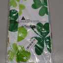 3 Pcs Valentine's St. Patrick's Easter Vinyl Tablecloth 108 x 54 Inch Heart Rectangle Tablecloth Disposable Plastic Shamrocks Clover Egg Table Cover Waterproof Print for Party Supplies