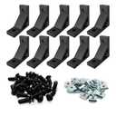 10 Sets Heavy Duty 2020 Aluminum Extrusion Corner Bracket 20 Series V T Slot Hardware L Angle Connector with Slide Nut Bolts Screw for 2020 8020 2040 Extruded Aluminum Profile