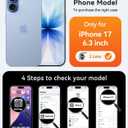 CANSHN Magnetic for iPhone 17 Case, Upgraded [Full Camera Protection] [Compatible with Magsafe] [Translucent Matte] Shockproof Protective Phone Case for iPhone 17 - Orange