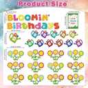 2 x 78Pcs Spring Birthday Bulletin Board Kit, Spring Flower Bulletin Board Decorations with Wild Floral Cutouts, Photo Displays Classroom Wall Decor for Back to School Birthdays Preschool Door