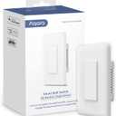 Aqara Smart Light Switch (No Neutral, Single Rocker), Requires AQARA HUB, Zigbee Light Switch, Remote Control and Smart Home Automation, Compatible with HomeKit, Google, Works with Alexa, SmartThings