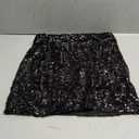 Zando Sequin Skirt for Women -Sparkly Glitter Sparkle Stretchy Bodycon Mini Skirts for Disco, Night Out, Club, Party (Large, Black)