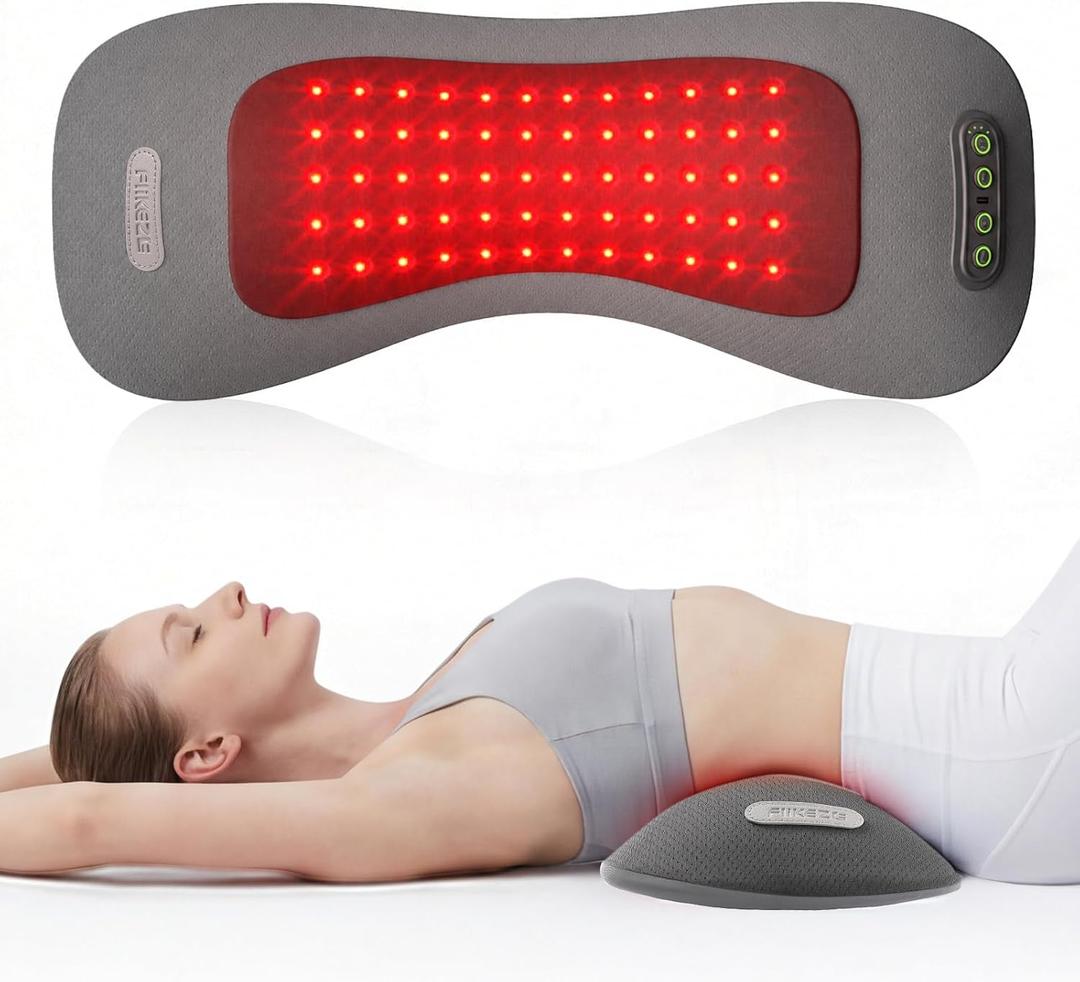 FliKEZE 4-in-1 Back Massager with Red Light 660/850nm Cordless 5000mAh
