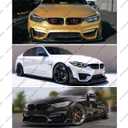 Front Lip Compatible with BMW F80 M3 / F82 F83 M4, Gloss Black Bumper Air Dam Lower Chin Spoiler Splitter, Protection Body - WheelX