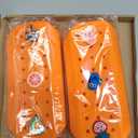 2 Packs Cute Silicone Pen Case Pen Pouch with DIY Holes and 3 Decoratives(Random) Travel Makeup Brush Bag suitable for travel home7.81inch (Orange,2Packs)