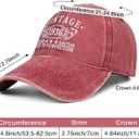 Birthday Gifts for Men Women, Personalized 18th/21st/25th/30th/40th/50th ...90th Birthday Ideas Gift, Vintage Baseball Hat (Pink)