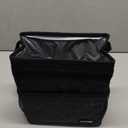 SIBOFUEGO Cute Car Garbage Can with Lid Multipurpose Collapsible Garbage Bin for Car, Leak-Proof Organizer, Waterproof Garbage Can with Storage Pockets & Adjustable Straps, 2 Gallons (Black Leopard)