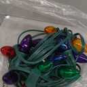 C7 Christmas String Lights 25Ft LED Outdoor Christmas Lights with 27 Clear Multicolor LED Bulbs(2 Spare), Vintage Colorful String Lights for Garden Wedding Party Xmas Decoration