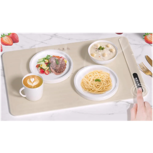 Foldable Food Warmer, Portable Electric Warming Tray with Adjustable Temperature, Food Warmer Fast Heating, for Home, Buffets, Restaurants