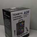 Bluetooth Speaker, Portable Wireless Speakers with Microphone, 60W Peak Loud Stereo Rich Bass, Lights, Remote, FM Radio, EQ, Double Subwoofer Sound System, Speaker for Home Outdoor Party Gifts (1MIC)