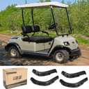 10L0L Golf Cart Fender Flares for Yamaha G14 G16 G19 G20 G22 - Standard Front and Rear Golf Cart Mud Flaps W/Stainless Steel Screws Hardware NOT For Modified Carts Bodies
