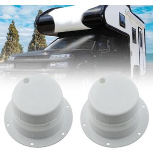 2Pcs Rv Plumbing Vent Cover Camper Vent Caps Plastic Roof Cover Fits for RV Trailer Camper Motorhome 1 to 2 3/8 Inch Pipe White