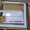 2 Pack Washer Dryer Pedestals with Drawer - 28" Laundry Pedestal for Washer and Dryer Stand, Steel Washing Machine Stand Raiser, 14.3 Inches Height Elevation White