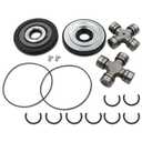 Front Axle Shaft U Joint Kit & Vaccum Knuckle Seal & Hub O-Ring & Dust Seals Kit Compatible with Ford F250 F350 Super Duty 2005-2019,Replacement for 2017426 2014835 54983 25-332X SPL55-3X