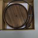 NOWHYX 360° Rotating Sunglass Organizer, Multiple Eyewear Display Rack for Women & Men, Eyeglass Holder Stand with Wood Tray for Jewelry, Watches & Keys, Holds 1216 Glasses(COLOR:Brown)