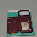 GUERNICA for iPhone 17 Pro (6.3") Case Wallet with Card Holder, RFID Blocking Leather Protection, Shockproof Women Men Phone Case for Apple 17 Pro, Wine Red