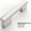 Amerdeco 10 Pack Brushed Satin Nickel Cabinet Pulls 3 Inch(76MM) Hole Centers Kitchen Cabinet Handles Hardware Kitchen Handles for Cabinets Cupboard Handles Drawer Pulls