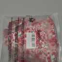 Women Halter String Bikini Set Sexy Thong Cheeky Two Piece Swimsuits Solid Color Bathing Swimwear (Small, Red Flower)