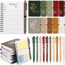 Resurhang 40 Pcs Christian Mothers Day Gift for Mom, Church Gifts, Bible Study Notebook with Notes Christian Pen Religious Journal Notepad for Mom Dad Church Pastor Sunday Employee (Retro Color)