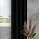 1 pcs High Precision Blackout Curtain Black 55x60"