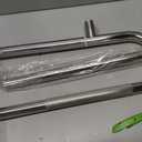 Toilet Support Rail 23.4X 28 Inch, Munzong Anti-Slip Chrome Handicap Grab Bar for Bathroom, Stainless Steel Knurled Safety handrails with Leg for Elderly Disabled Pregnant-1.25Tube