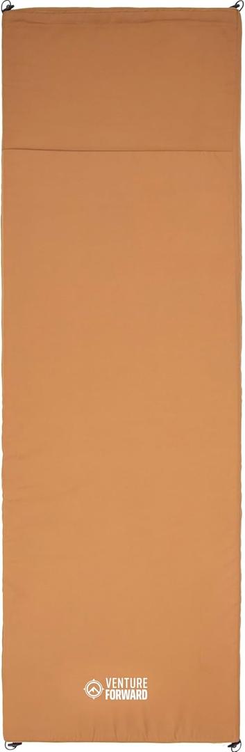 Teton Canvas Camp Pad, Sleeping Pad for Car Camping, Brown (Adventurer Camp Pad | 75" x 24" x 2")