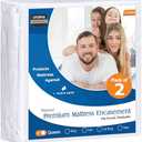 Utopia Bedding Premium Zippered Mattress Encasement (Fits 12 Inches Mattress, Queen) - Waterproof and Bed Bug Proof Mattress Protector - Six-Sided Mattress Cover (Pack of 2)