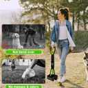 SZHLUX 28" Pooper Scooper, Foldable Dog Pooper Scooper with Unbreakable Material and Durable Spring for Grass and Gravel, Green