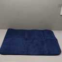OLANLY Thick Memory Foam Bath Mat Rug 30x20, Extra Soft Absorbent Bathroom Rug, Quick Dry Bath Mats, Non-Slip, Machine Washable Carpet for Bathroom, Tub and Shower, Home Decor Accessories, Navy