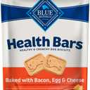 Blue Buffalo Health Bars Crunchy Dog Biscuits, Oven-Baked with Natural Ingredients, Bacon, Egg & Cheese, 16-oz Bag (EXP 07/21/27)