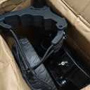 JANUS Pace Golf Push Cart with 360° Rotating Phone Holder, 3-Wheel Foldable Golf Cart with One-Click Folding, Wide EVA Wheels, Foot Brake, Adjustable Handle, Cooler Bag & Scorecard Console