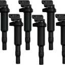 Ignition Coil Pack Set of 6 Compatible with BMW 325Ci 328i 330Ci 335i 525i 528i 530i 535i 545i 745Li X3 X5 M5 M6 Z4 Mini Cooper Replacement UF592 12137594937 N20 N54 N55 E&F Chassis