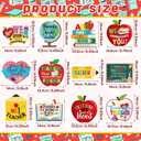 Fuyoooo 36 Pcs Teacher Appreciation Gfits Teacher Appreciation Theme Door Decorations Cutouts Teachers Thank You Gifts Cards Apple Heart Pencil Cutouts for Wall Decorations