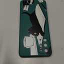 Samsung A16 5G Case Fashionable Design Drop Proof Lliquid Silicone for Galaxy A16 5G Phone Cover 6.7 inch, Cat Green