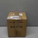 14 Pcs Clear Drawer Organizer, Adjustable Drawer Storage Box, 3-Size Desk Drawer Organizer, Acrylic Storage Bins for Makeup, Kitchen Utensils, Bedroom Dressers Tool Organizer for Gadgets, Black