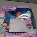 Rock N Rollerskate Doll Rainbow Riley Light Up Remote Control Rollerskating Doll - Plays Music and Skates!, 10" H