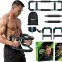 Twister Arm Trainer for Men, Chest Workout Equipment 5-Level Adjustable (40-130lb) with Ergonomic 27 Targets Biceps/Clip/Thigh, Portable Exerciser for Home Gym Travel Fitness