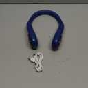 SWEETFULL Portable Neck Fan 360 Cooling Bladeless Personal Fan | No Hair Twisting - 4000mAh USB Rechargeable Wearable Fan for Travel, Birthday Gifts for Men, Women, Mom, and Dad (A1 Blue)