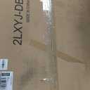 Piskyet Washer Dryer Countertop,2- Tier Laundry Countertop with Edge Rails,27.5" Depth x 54" Wood Countertop,Laundry Machine Topper for Laundry Room Organization and Storage(Rustic Brown)