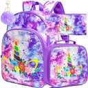 WZLVO Kids Backpack for Girls,Prechool Elementary Kindergarten School Bookbag