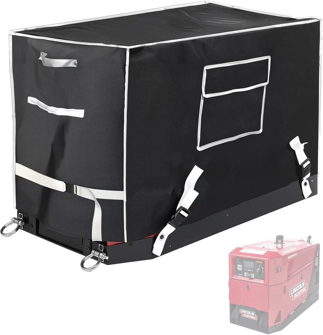 Waterproof Welder Generator Cover - Fits for Lincoln Electric Ranger MPX Series - Heavy Duty 600D Oxford, All Weather Protection, Fits Ranger 260 MPX, 330 MPX, 330 MPX EFI (37"D19"W28"H), Black