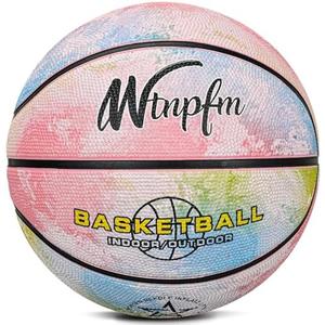 Wtnpfm Kids Basketball Size 3 (22"),Youth Basketball Size 5(27.5") for Beginner(Boys&Girls) Premium Rubber Indoor Outdoor 3 Pcs