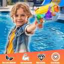 4 Pack Water Gun for Kids Adults, Watercolor Squirt Gun with Trigger, Long Range Water Pistol, Super Water Blaster Soaker Gun for Summer Outdoor Pool/Beach/Yard/Party Play