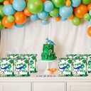 YanZonic Dinosaur 2nd Birthday Gift Bags, 16Pcs Two Rex Party Decorations, Dinosaur Birthday Decorations for 2 Year Old Boy, Green