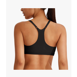 REORIA Women's Racerback Wireless No Padded Comfortable Sleep Bralettes Bras for Women, M Black