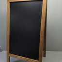 SELEAD Double Sided Magnetic Chalkboard Easel Sign with Stand - 40"x20" Outdoor Rustic Chalk Board Sandwich Sidewalk Pizarra for Menu, Restaurant, Business, Wedding